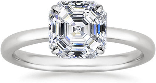 Houston Diamond District 1 to 5 Carat LAB GROWN Solitaire IGI CERTIFIED Diamond Engagement Ring (E-F Color VS2-SI1 Clarity)