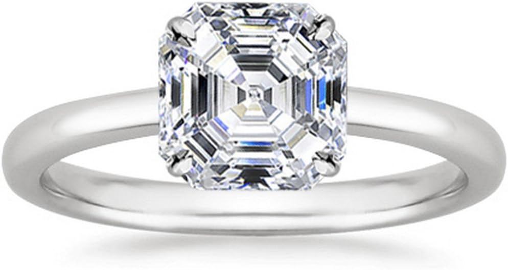 Houston Diamond District 1 to 5 Carat LAB GROWN Solitaire IGI CERTIFIED Diamond Engagement Ring (E-F Color VS2-SI1 Clarity)