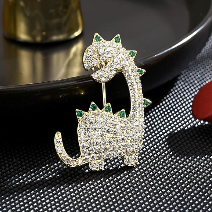 UNVAK Animal Brooches for Women Pearl Rhinestones Animal Brooch Pin Cute Animal Jewelry Gift for Wife Mom Girlfriends