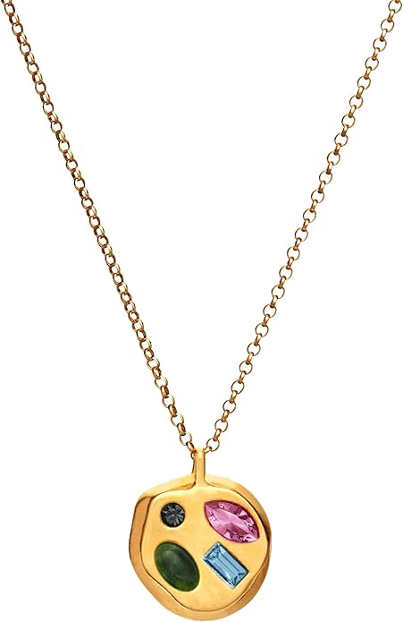 Birthdate 14k Gold Necklace for Women - 16-20in Adjustable 14 Karat Gold Chain with Lobster Clasp - Cadenas de Oro 14k Puro Para Mujer, Ladies Jewelry Birthstone