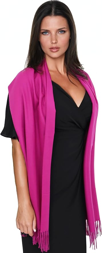 Ocomfly 100% Pashmina Scarf for Women - Premium Womens Scarves - Gift Boxed - Shawls or Wraps - Ultra Soft and Warm