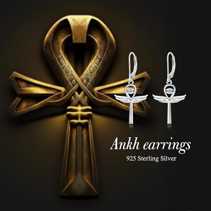 MONGAS Dragonfly/Sunflower/Hummingbird/Sand Dollar/Crab/Champagne/Arrow/Cherry/Ankh/Sloth Earrings for Women Sterling Silver Dragonfly/Sunflower/Hummingbird/Sand Dollar Jewelry for Women