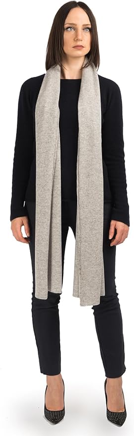 Dalle Piane Cashmere - 100% Cashmere Scarf - Made in Italy - Winter Neck Warmer (14" x 77") - Christmas Gift