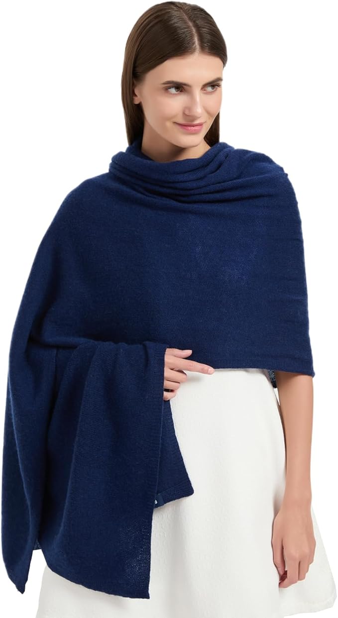 Erdenech Luxury Cashmere Wool Blend Wrap for Women, All-Season Travel Wrap Shawl, Extra Large Blanket Shawl Scarf Pashmina