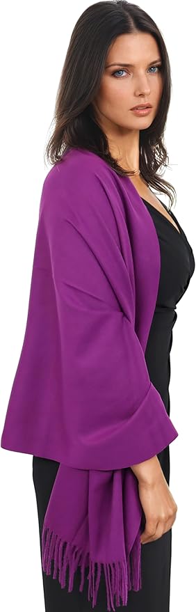 Ocomfly 100% Pashmina Scarf for Women - Premium Womens Scarves - Gift Boxed - Shawls or Wraps - Ultra Soft and Warm