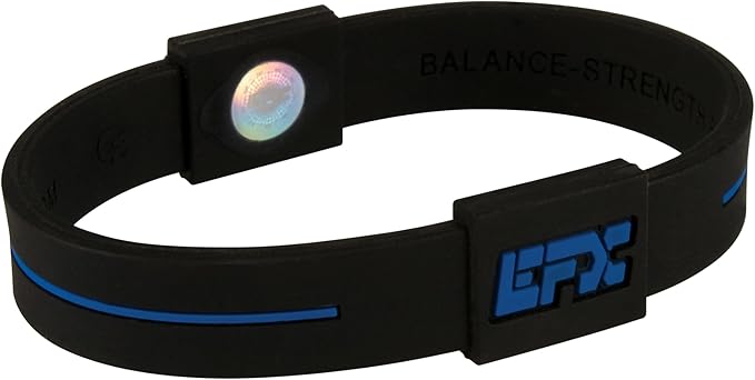 EFX Performance Surgical-Grade Silicone Balance Bracelet with Programmed Holograms for Balance, Strength, Flexibility, Energy | Waterproof & Sweatproof Bracelet for Men and Women | Great for Seniors