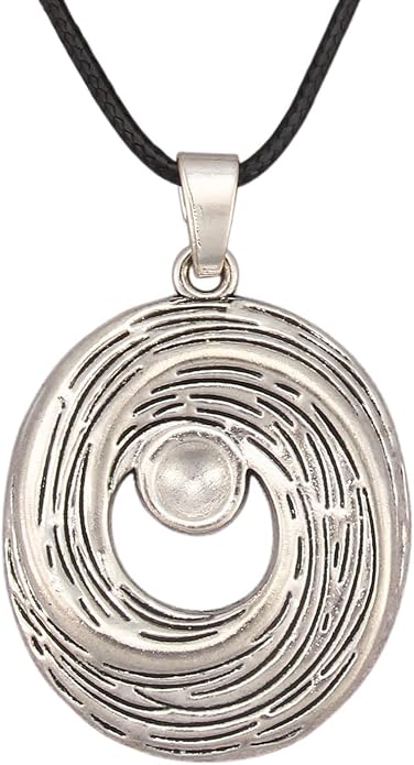Long Boho Necklaces for Women Vintage Leather Wooden Pendant Y Choker Ethnic Style Gold Circle Hippie Sweater Necklace