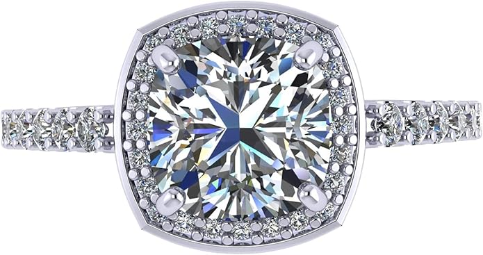 NANA Jewels Sterling Silver Engagement Rings for Women - Choose Simulated Morganite, Citrine, Aquamarine & More