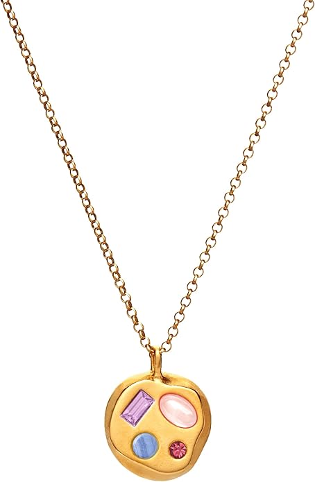 Birthdate 14k Gold Necklace for Women - 16-20in Adjustable 14 Karat Gold Chain with Lobster Clasp - Cadenas de Oro 14k Puro Para Mujer, Ladies Jewelry Birthstone