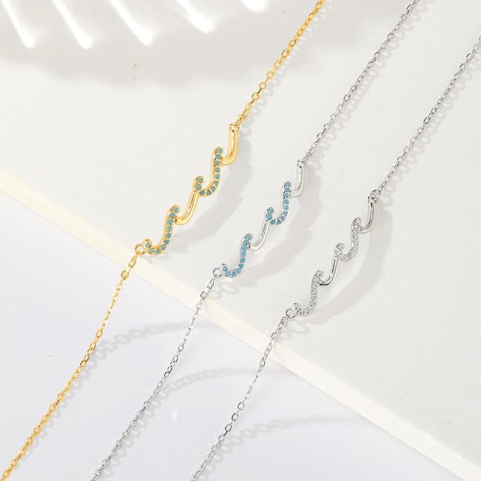 Gift for Best Friends Female,Wave Friendship Bracelet for Women,Bestie Gifts for Women,925 Sterling Silver Bracelet Gifts for Friends Birthday Gift Graduation Gift