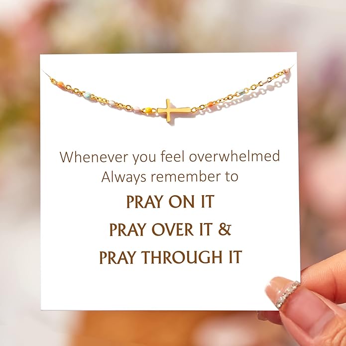 STORYJEWELLERY Religious & Christian Gifts for Women, Christmas Gifts for Women, Sterling Silver Cross Bracelets, Confirmation and Baptism Gift, Christian Jewelry