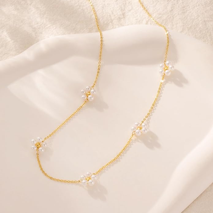 CHESKY Gold Necklace for Women-14K Gold Plated/Sterling Silver Plated Snake Chain Necklace Dainty Simple Chunky Herringbone Necklace Choker Necklaces Jewelry for Women