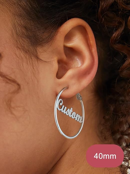 FOCALOOK 14K Gold Plated Lightweight Large Hoops| 2mm Thin Hoop Earrings for Women 30/40/50/70/100mm
