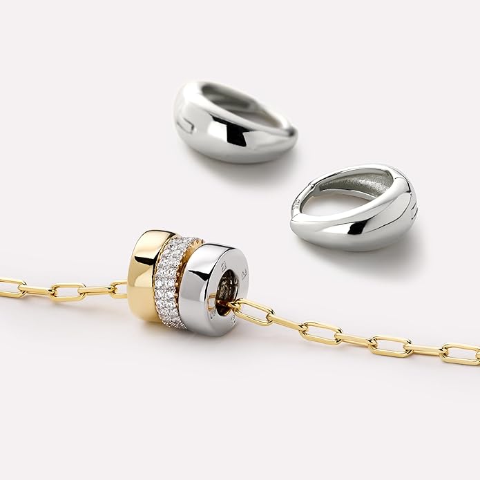 Ana Luisa Pendant Necklaces for Women - 14K Gold Plated and Silver Rhodium Necklace - Pearl, Heart, Circle, Moonstone, Gemstone, Knot Charm Styles - Hypoallergenic, Dainty, Trendy Layering Necklaces