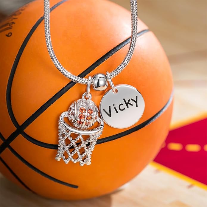callie Personalized Volleyball|Basketball|Hockey|Baseball|Soccer|Pickleball Necklace - Custom Name & Number, Jewelry Gifts for Sports Lover