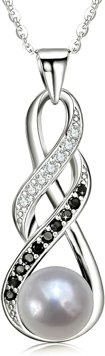 Pearl Necklaces-Birthday Anniversary Wedding Gifts for Women -Her -Mom -Wife -Girlfriend Grandma on Christmas Day Mothers Day | Valentines Romantic Gifts