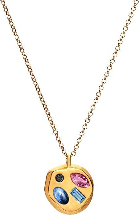Birthdate 14k Gold Necklace for Women - 16-20in Adjustable 14 Karat Gold Chain with Lobster Clasp - Cadenas de Oro 14k Puro Para Mujer, Ladies Jewelry Birthstone