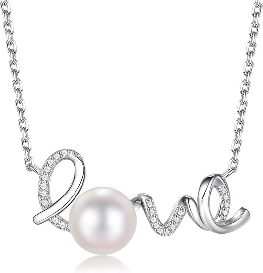 Iefil Anniversary Women Gifts - 10-11mm Tahitian Black Pearl & Fresh Water Pearl Necklace, Anniversary Birthday Gifts for Wife Girlfriend | Pearl Necklaces Gift for Her
