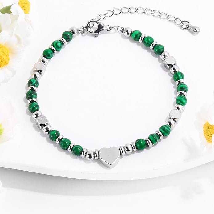VIBILIA Cross Beaded Bracelets for Women, Inspirational Natural Heart Religious Bracelets for Women, Birthday Christian Gifts for Women on Thanksgiving Christmas Gifts