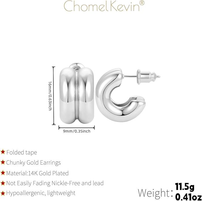 Trendy 14K Gold Plated Knot Earrings are Thick and Charming Pendant Earrings for Women They are Lightweight Hypoallergenic Fashion Accessories Jewelry Gifts for Women