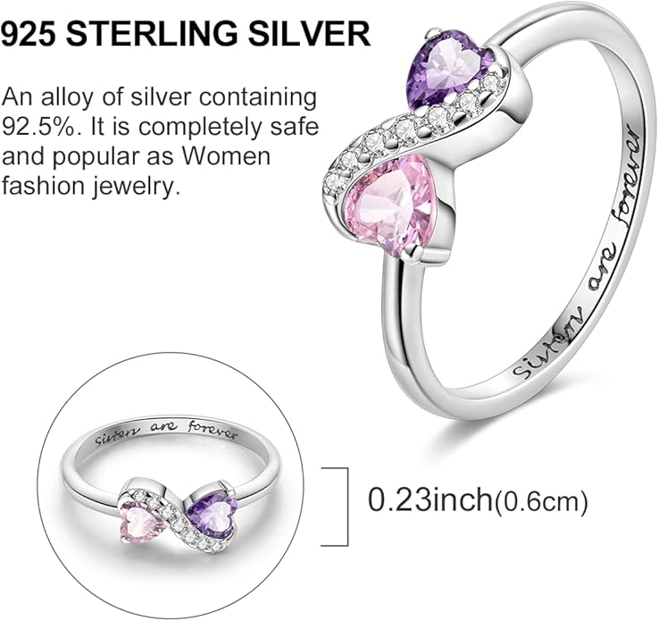 NARMO 925 Sterling Silver Rings for Women Evil Eyes Rings Entwined Line Cubic Zirconia Rings Simple Stackable Finger Rings Engagement Ring Personality Rings Size 6-9