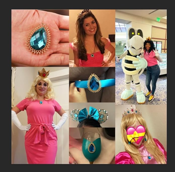 RareLove Vintage Blue Rhinestone Alloy Metal Teardrop Brooch For Women