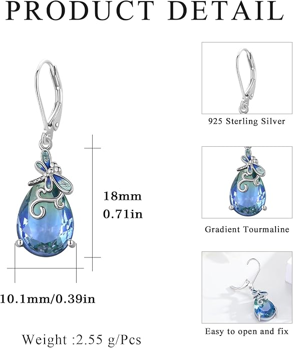 925 Sterling Silver Animals and Plants Dangle Drop Earrings for Women Hypoallergenic Gift for Women Mom Wife Her, Mother’s Day, Birthday, Anniversary
