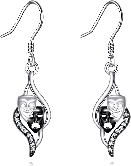 DNA Music/DNA/Piano/Moth/Sunflower/Trumpet Earring 925 Sterling Silver Astronaut/Raccoon/Moth/Sunflower Jewelry for Women