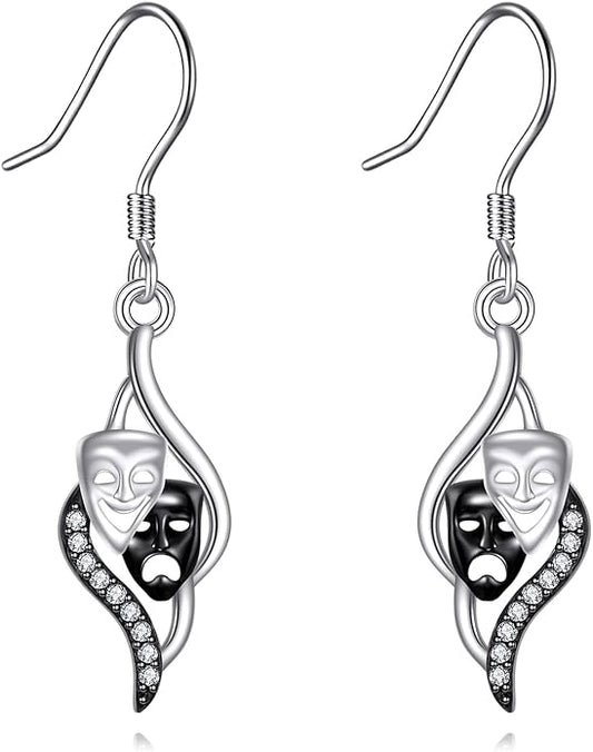 DNA Music/DNA/Piano/Moth/Sunflower/Trumpet Earring 925 Sterling Silver Astronaut/Raccoon/Moth/Sunflower Jewelry for Women