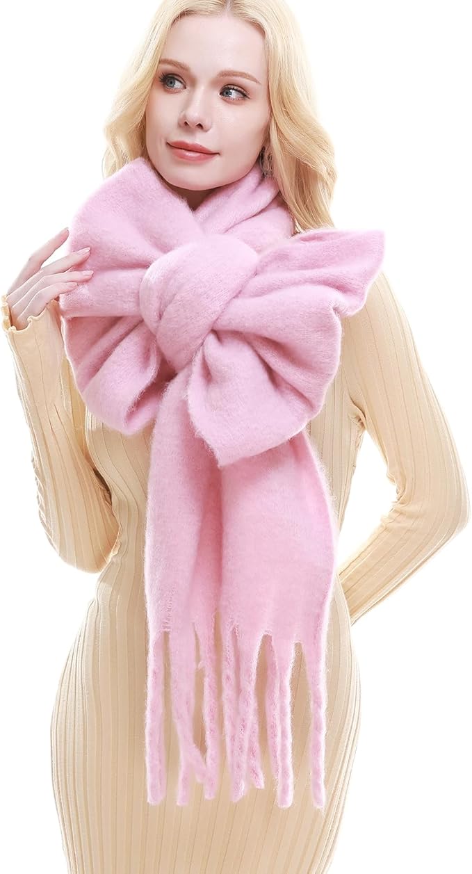 RIIQIICHY Chunky Scarf for Women Winter Warm Thick Scarves Oversized Blanket Scarf