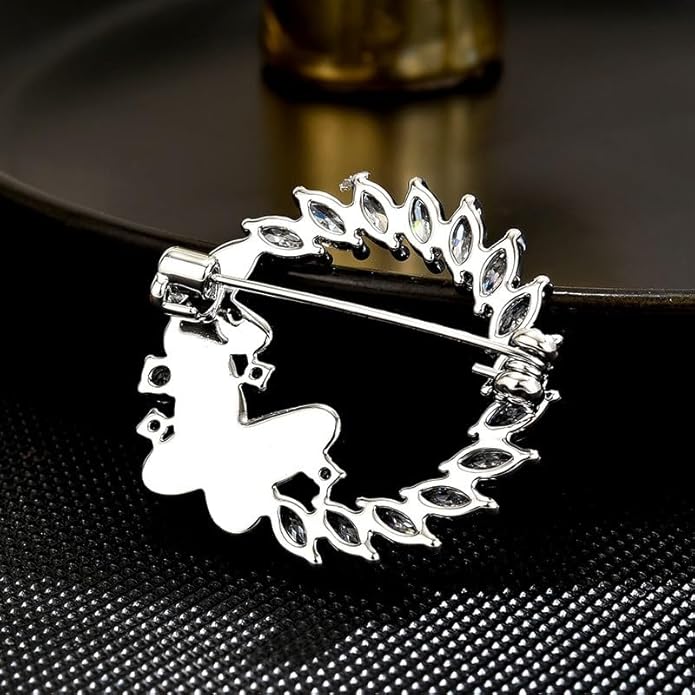 UNVAK Animal Brooches for Women Pearl Rhinestones Animal Brooch Pin Cute Animal Jewelry Gift for Wife Mom Girlfriends