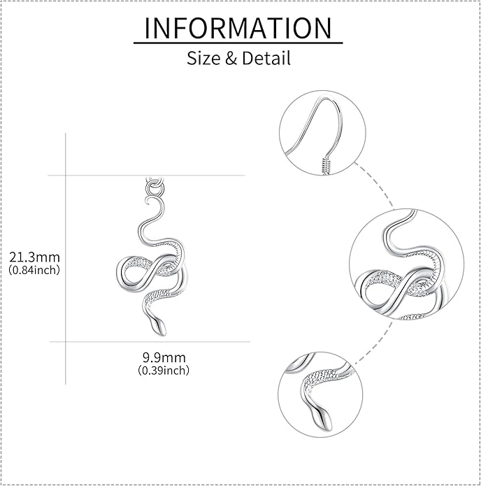Animal Earrings 925 Sterling Silver Dangle Earrings Leverback Earrings Animal Jewelry for Women