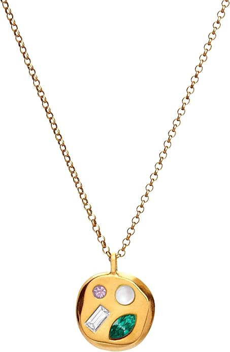 Birthdate 14k Gold Necklace for Women - 16-20in Adjustable 14 Karat Gold Chain with Lobster Clasp - Cadenas de Oro 14k Puro Para Mujer, Ladies Jewelry Birthstone