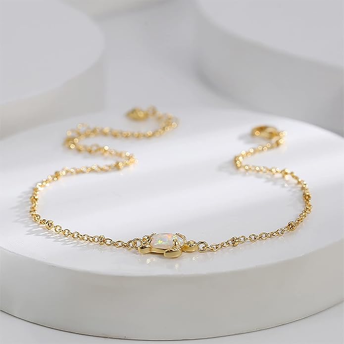 Lit Wall Gold Anklets for Women 18K Gold Plated Adjustable Summer Simple Foot Jewelry Ankle Bracelet for Women