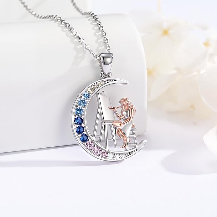 Soccer/Basketball/Gymnastics/Swimming/Ballet/Running/Golf/hockey Necklace 925 Sterling Silver Sport Jewelry Birthday Christmas Gifts for Women