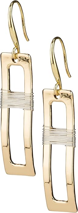 SPUNKYsoul Handmade Classy Gold and Silver Wire Wrapped Earrings for Women