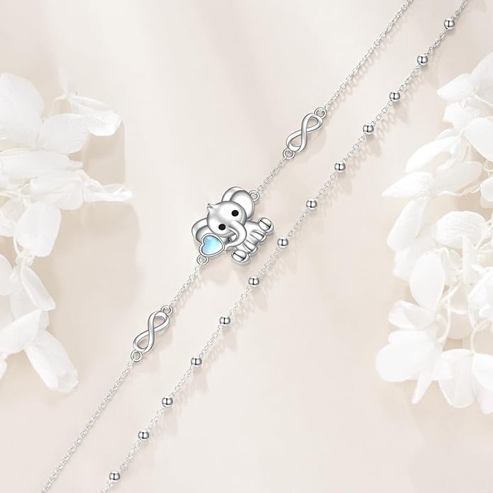 Animal Bracelet for Women 925 Sterling Silver Cat/Dolphin/Turtle/Horse Bracelet Jewelry Gifts