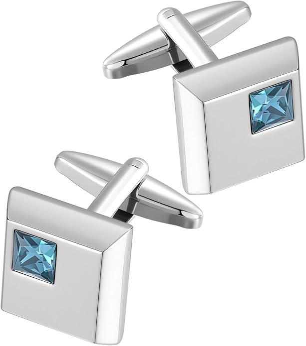 Dannyshi Cufflinks for Men Classic Wedding Business Shirt Cuff Links Set Gifts with Box