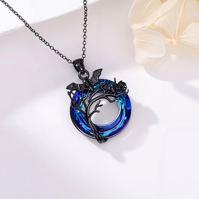 KoyeKei Sterling Silver Halloween Necklace Gothic Jewelry Gifts for Women Men