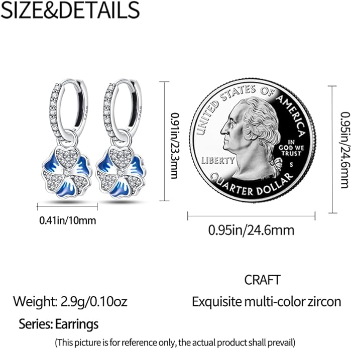 925 Sterling Silver Women Earrings, Sparkling Star and Moon Earrings, Various Hypoallergenic Earrings, Best Gift for Women