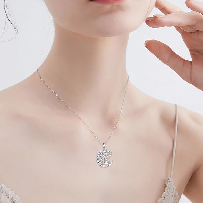 AOBOCO Gifts for Sister 2 3 Sisters Necklace for Women Sterling Silver Sister Crystal Pendant Jewelry Birthday Christmas Gifts for Friend Female Friendship Lasts Forever