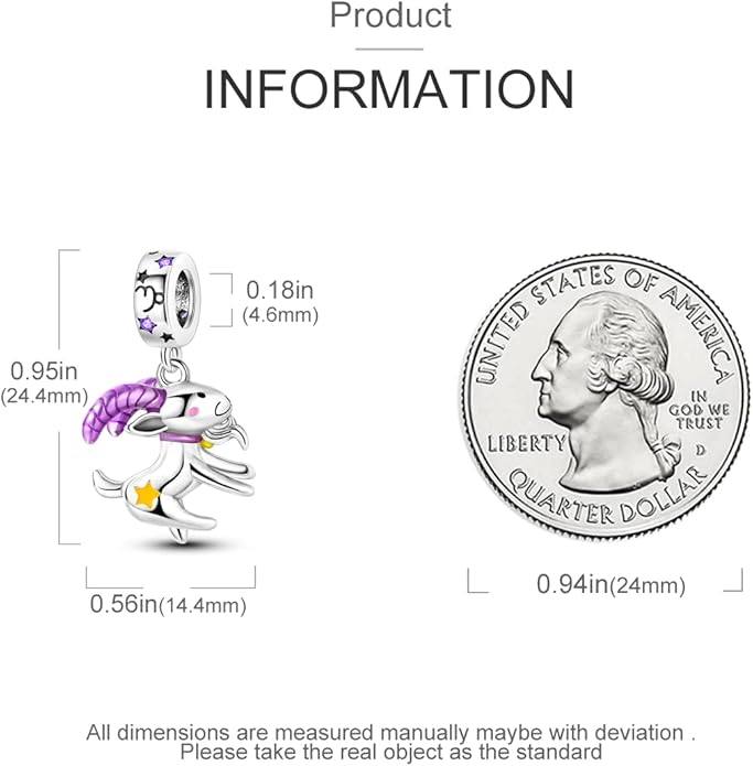 Parmuz Zodiac Sign Charms for Bracelet Necklace 925 Sterling Silver Charms 12 Constellation/Horoscope Star Dangle Birthstone Beads, Birthday Jewelry Gifts for Women Men