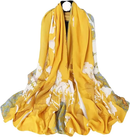 Hioyiwse Shawl Scarf For Women Lightweight Scarves Floral Pattern Formal Evening Dressesformal Shawl Summer Wraps