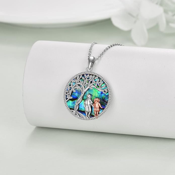 AOBOCO Gifts for Sister 2 3 Sisters Necklace for Women Sterling Silver Sister Crystal Pendant Jewelry Birthday Christmas Gifts for Friend Female Friendship Lasts Forever