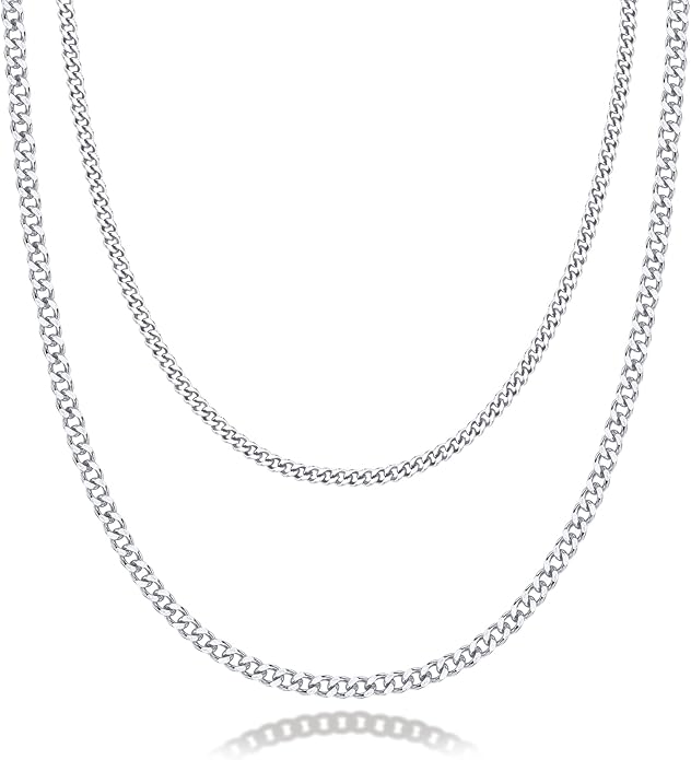 PAVOI 14K Gold Plated Dainty Layering Necklaces for Women | Snake Chain, Curb Link, Paperclip Layered Chains | Trendy Layering Necklace