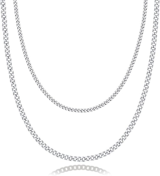 PAVOI 14K Gold Plated Dainty Layering Necklaces for Women | Snake Chain, Curb Link, Paperclip Layered Chains | Trendy Layering Necklace
