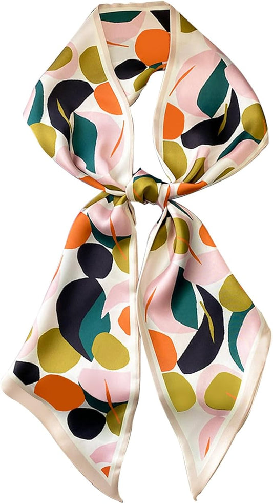 Dailyacc Hair Scarf for Women Fashion Silky Satin Headscarf Wrap Breathable Lightweight Neck Scarves For Handbag