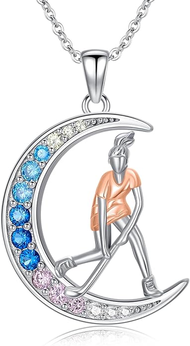 Soccer/Basketball/Gymnastics/Swimming/Ballet/Running/Golf/hockey Necklace 925 Sterling Silver Sport Jewelry Birthday Christmas Gifts for Women