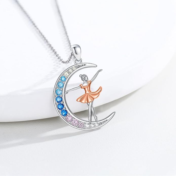 Soccer/Basketball/Gymnastics/Swimming/Ballet/Running/Golf/hockey Necklace 925 Sterling Silver Sport Jewelry Birthday Christmas Gifts for Women