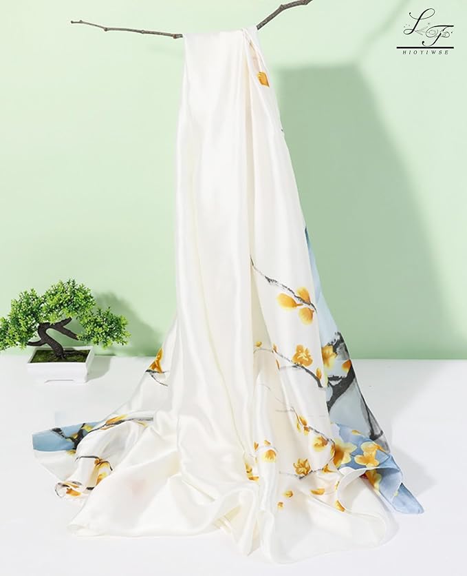 Hioyiwse Shawl Scarf For Women Lightweight Scarves Floral Pattern Formal Evening Dressesformal Shawl Summer Wraps